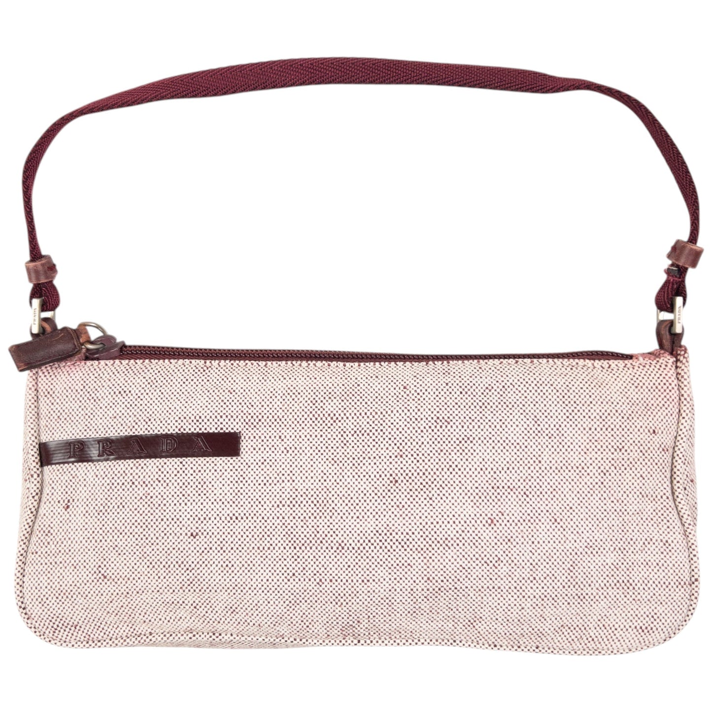 Prada Shoulder Bag Sport Baguette 3 Red Mini