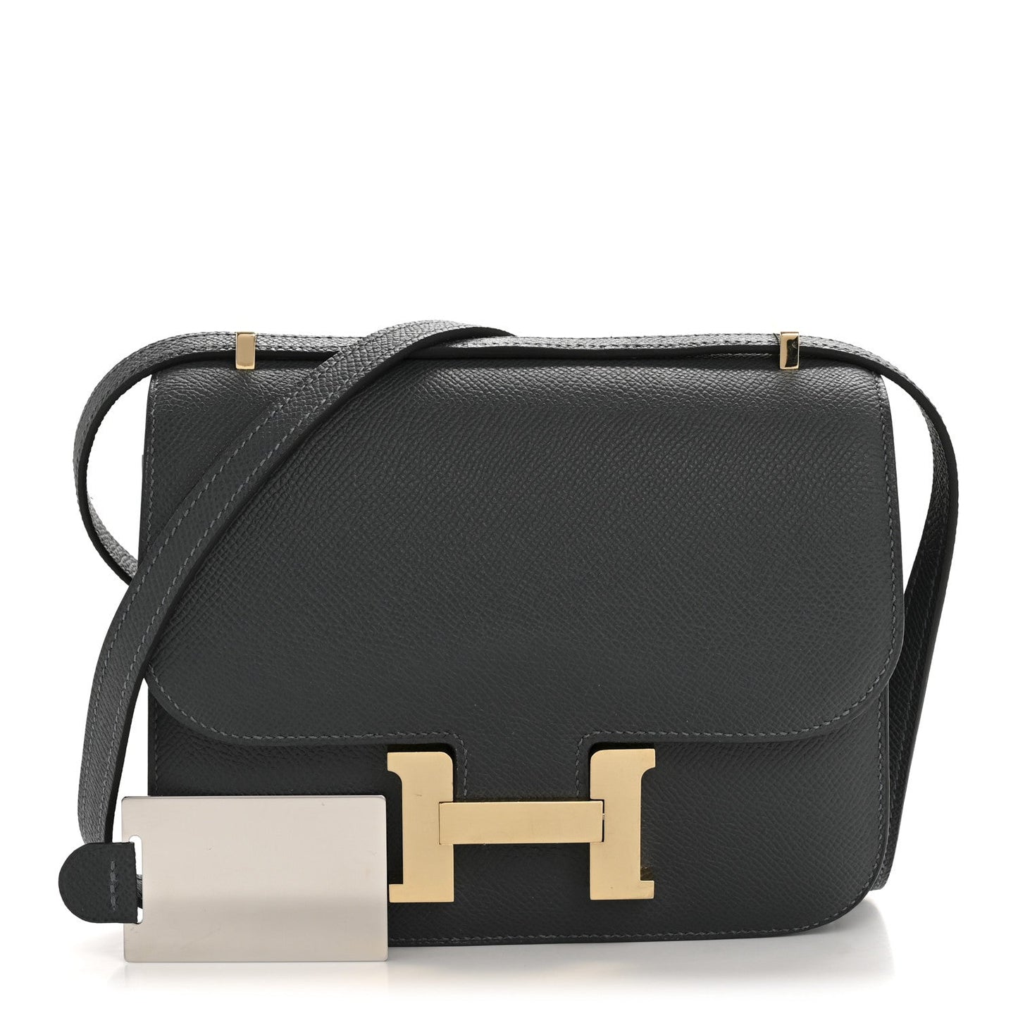 Hermes Epsom Constance Gris Misty Handbag Travel Bag