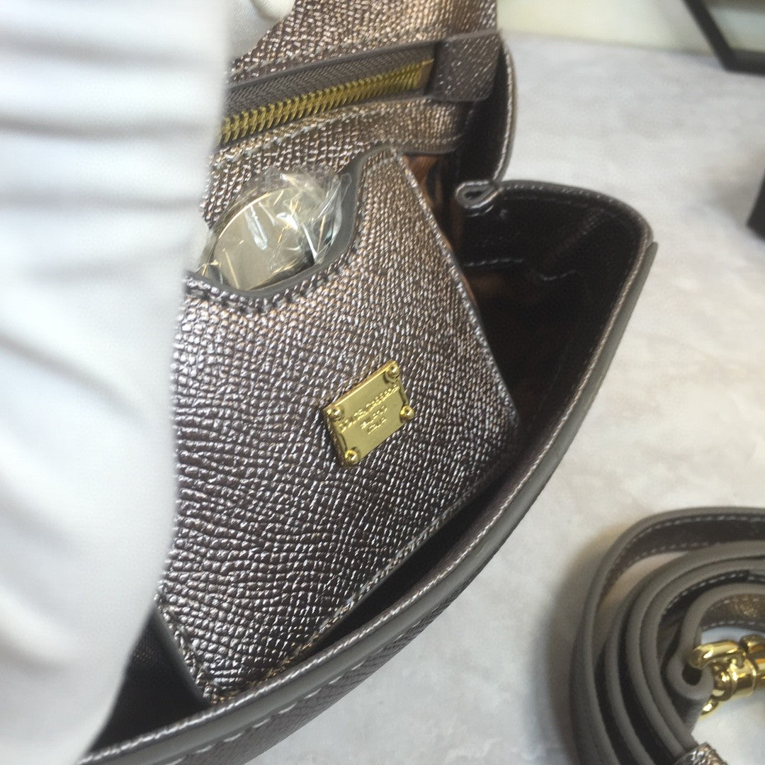 Top Quality Sicily Handbag In Dauphine Palladium Medium Travel Bag