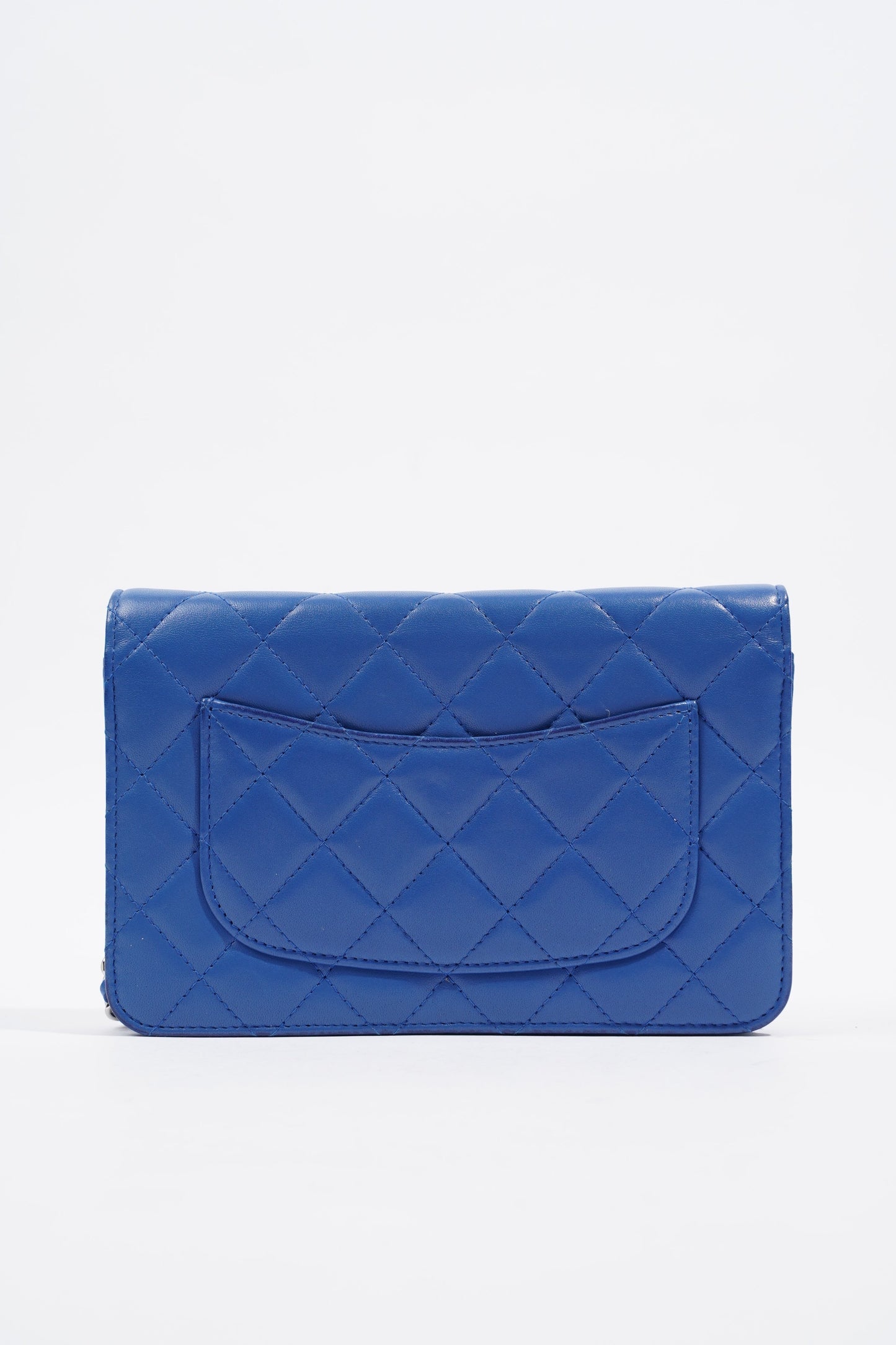 Chanel Wallet on Chain Blue Calfskin Leather