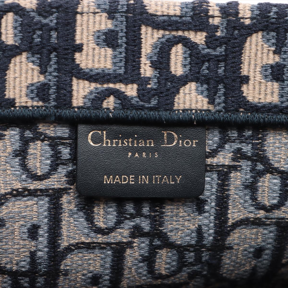 Dior Hold Bo Christian Oblique Book Tote Navy Medium Tote Bag
