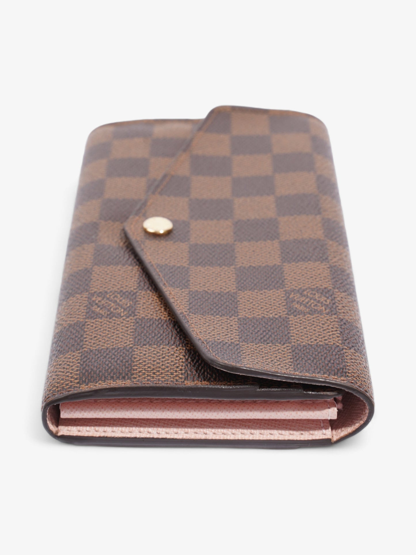 Louis Vuitton Sarah Ebene Coated Canvas Damier Wallet Case Canvas 1