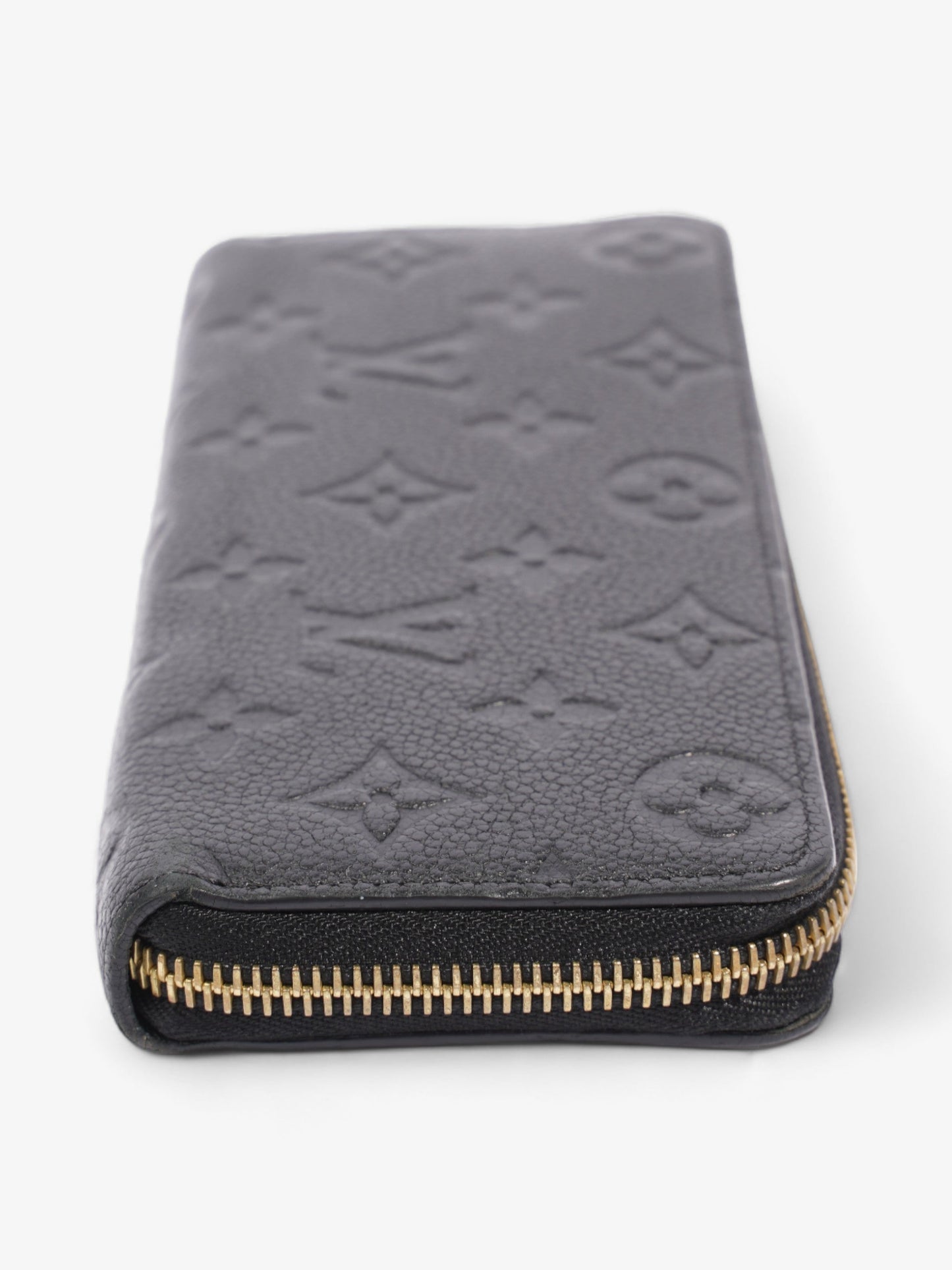Louis Vuitton Clémence Leather Black Wallet Case