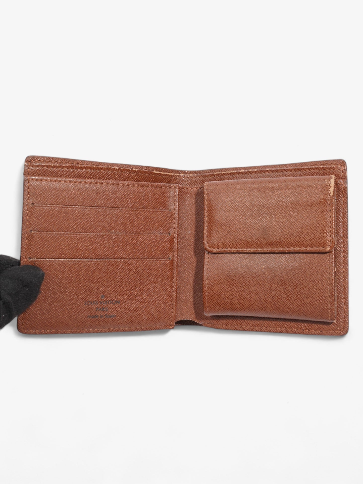 Louis Vuitton Portoviejo Cartoldi Monnaie Compact Coated Monogram Canvas Coated Canvas Wallet Case