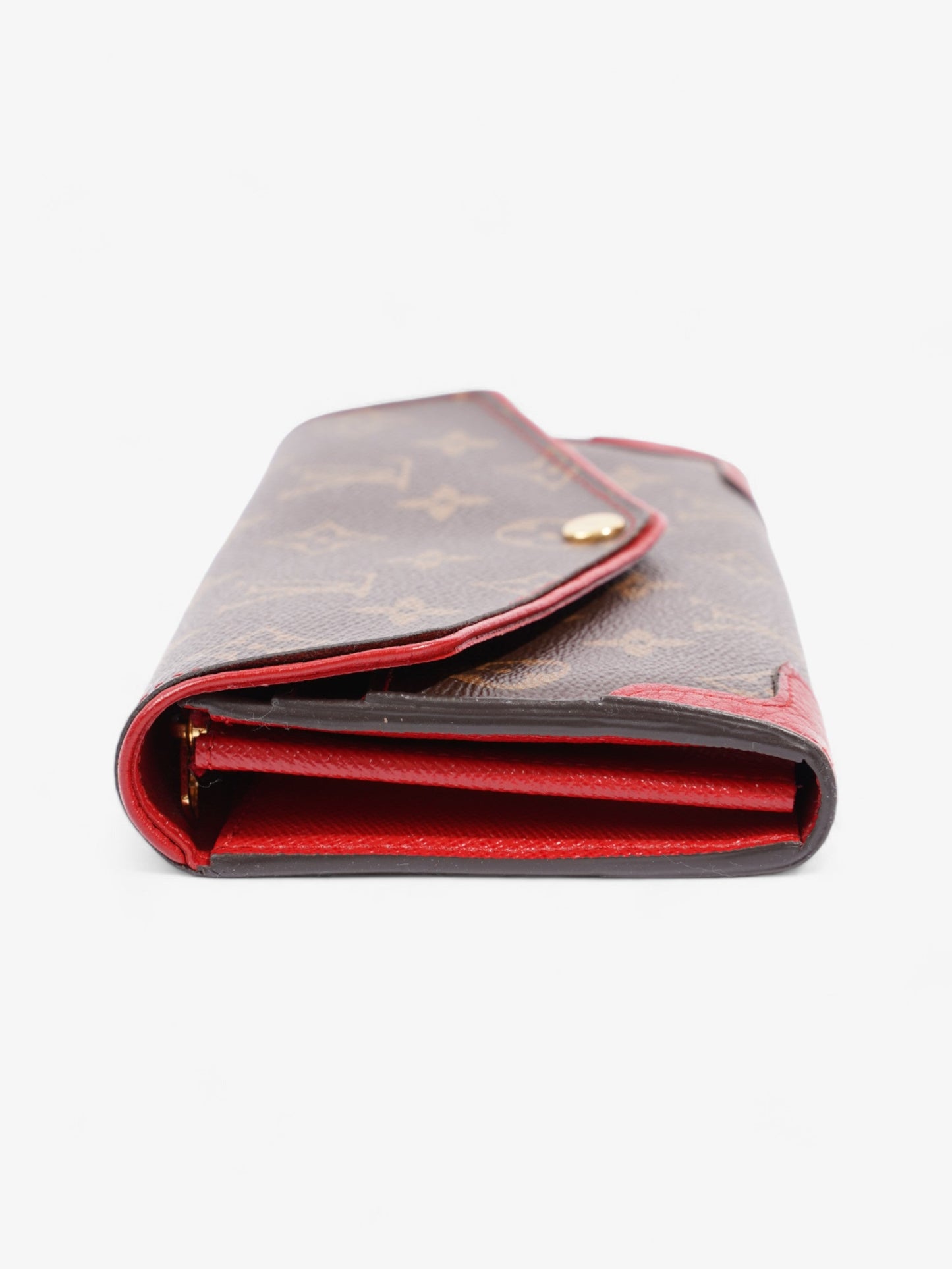 Louis Vuitton Portefeuille Sarah Retiro Coated Monogram Red Canvas Coated Canvas Apparel