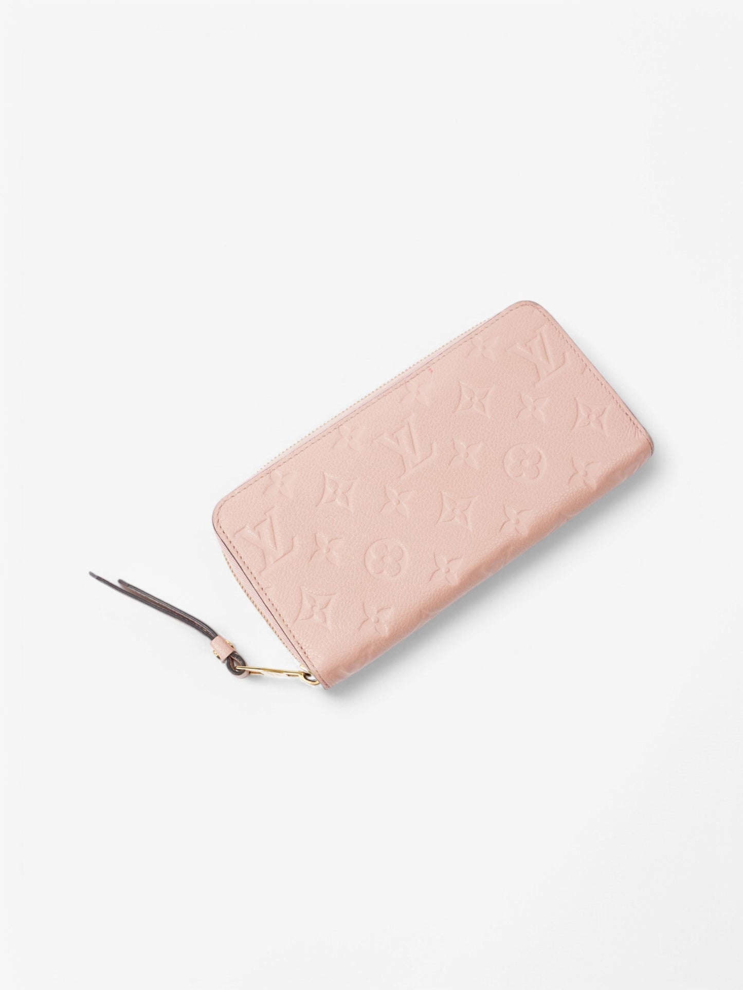 Louis Vuitton Zippy Rose Empreinte Leather Wallet Case