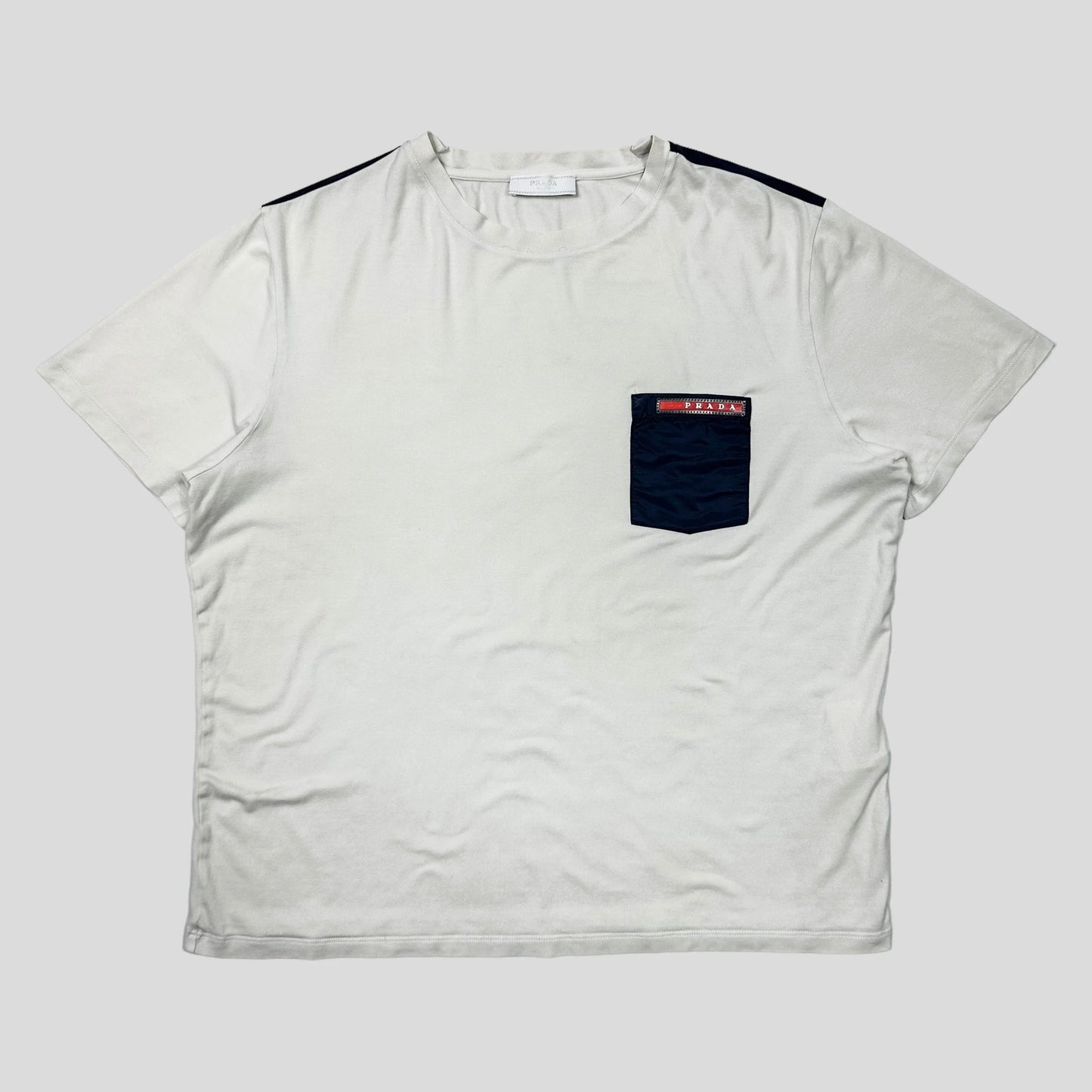 Prada Handbag Milano Pocket T-shirt - M L Nylon
