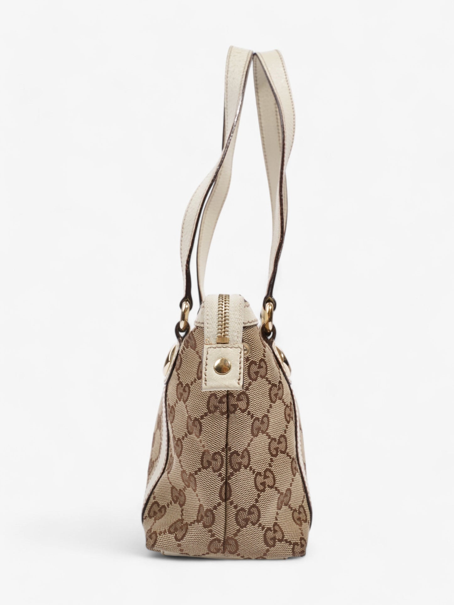 Gucci Charmy Supreme Handbag Canvas White Travel Bag