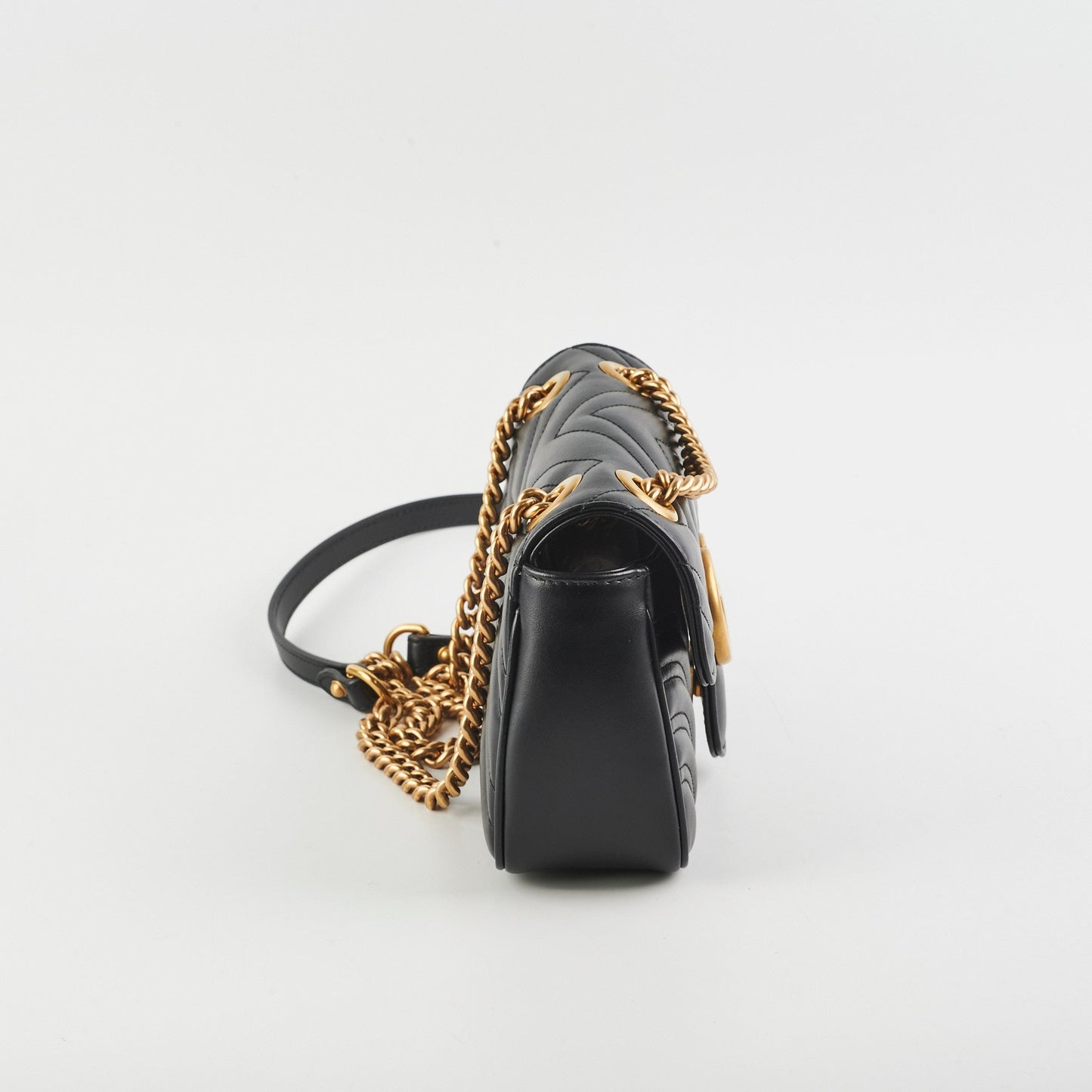 Gucci Marmont Shoulder Bag Black Mini Crossbody Bag 3