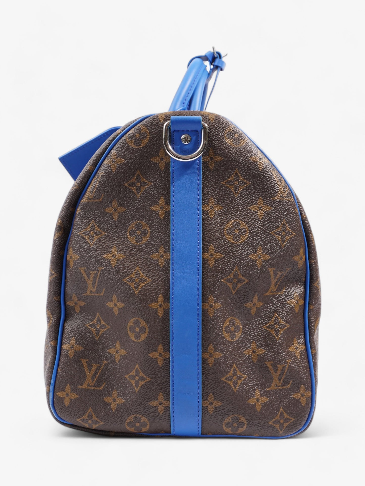 Louis Vuitton Keepall Bandoulière 50 Coated Monogram Canvas Coated Canvas Blue Apparel