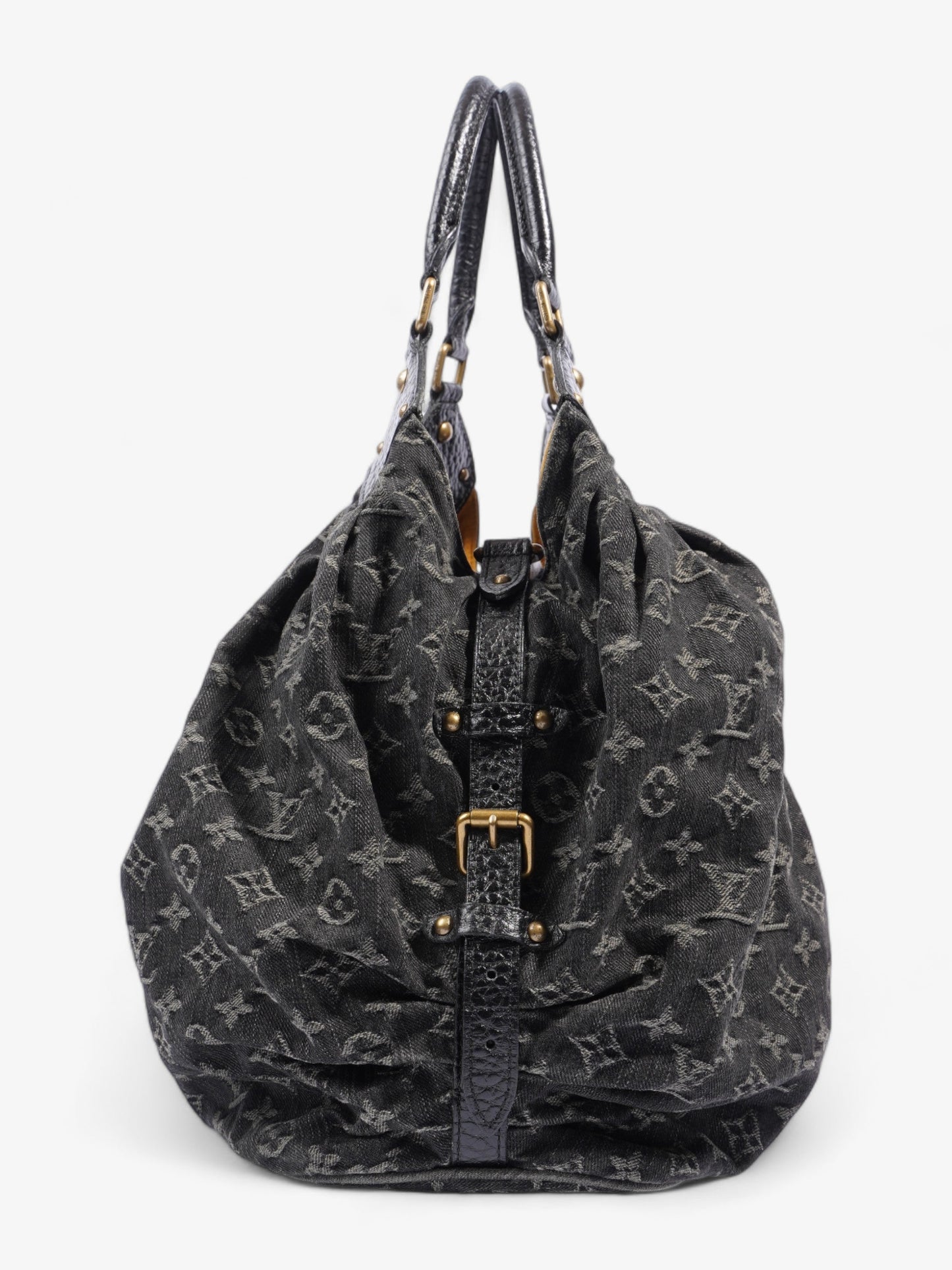 Louis Vuitton Mahina XL Monogram Denim Black Handbag