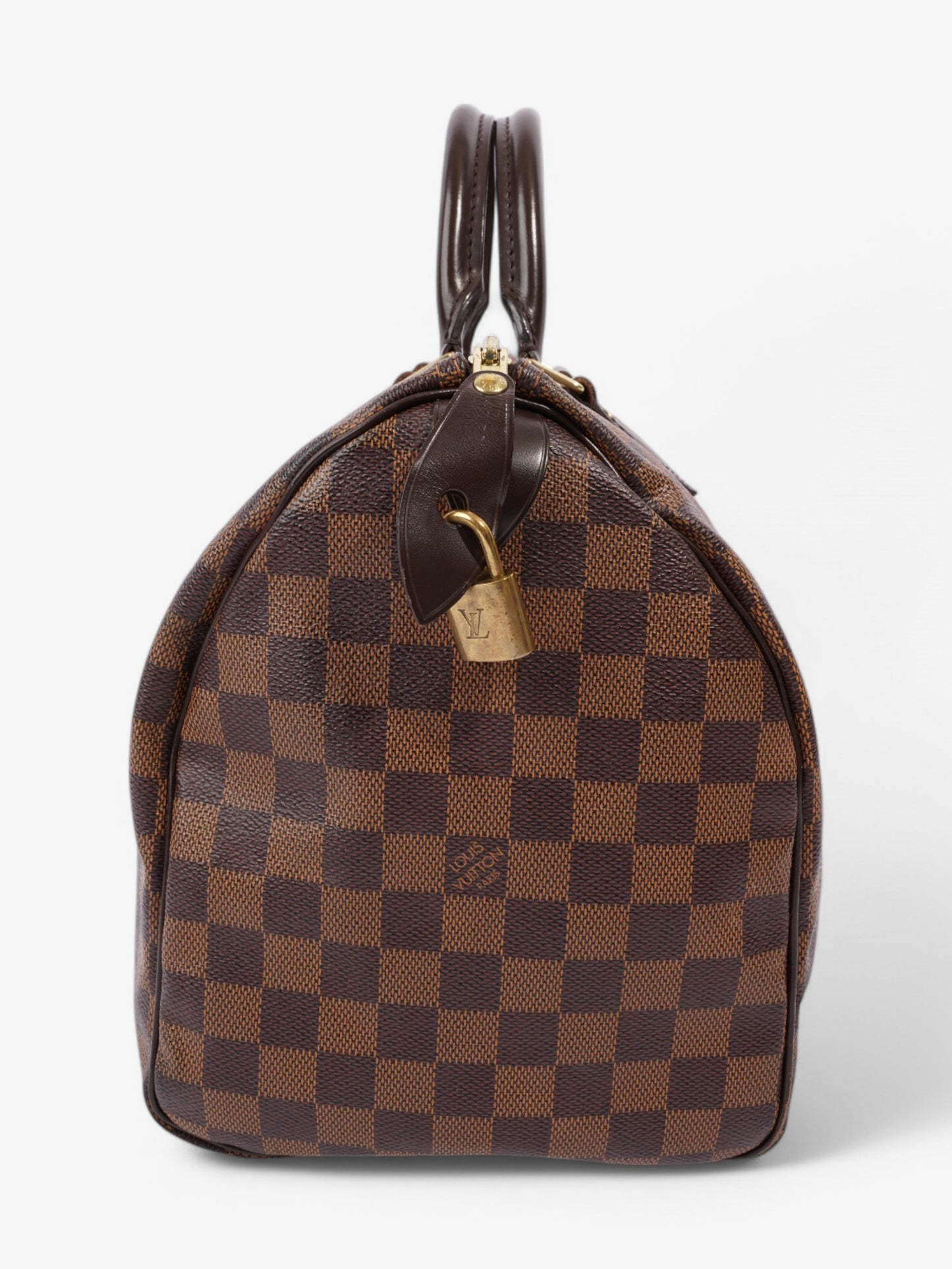 Louis Vuitton Speedy Ebene Coated 35 Canvas Coated Canvas Damier Apparel Canvas 50