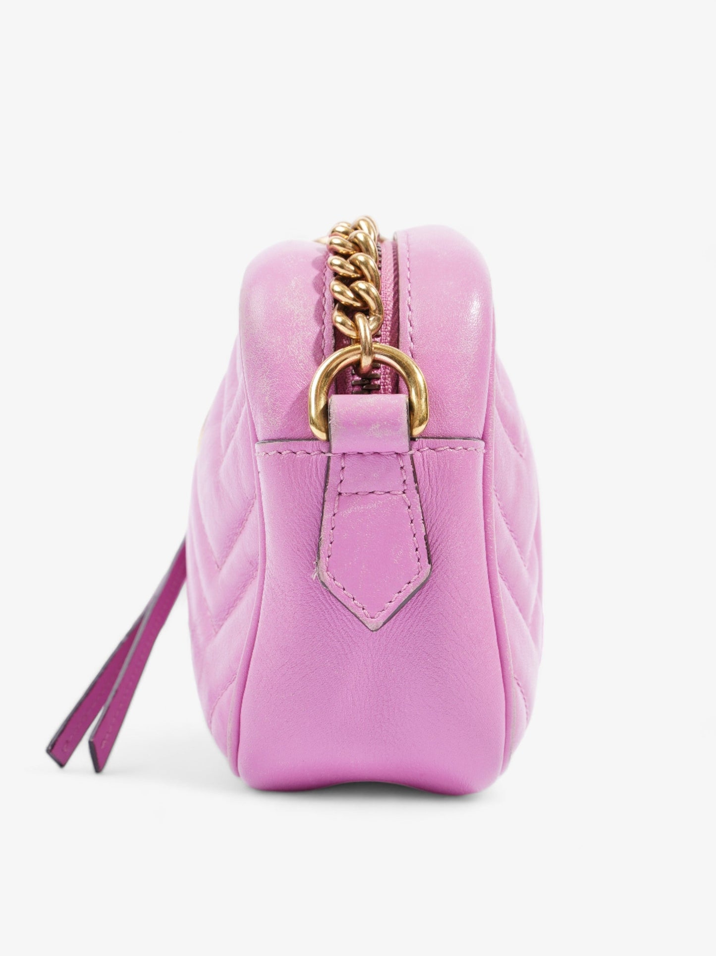 Gucci Marmont Zip Mini Crossbody Bag Leather Matelasse