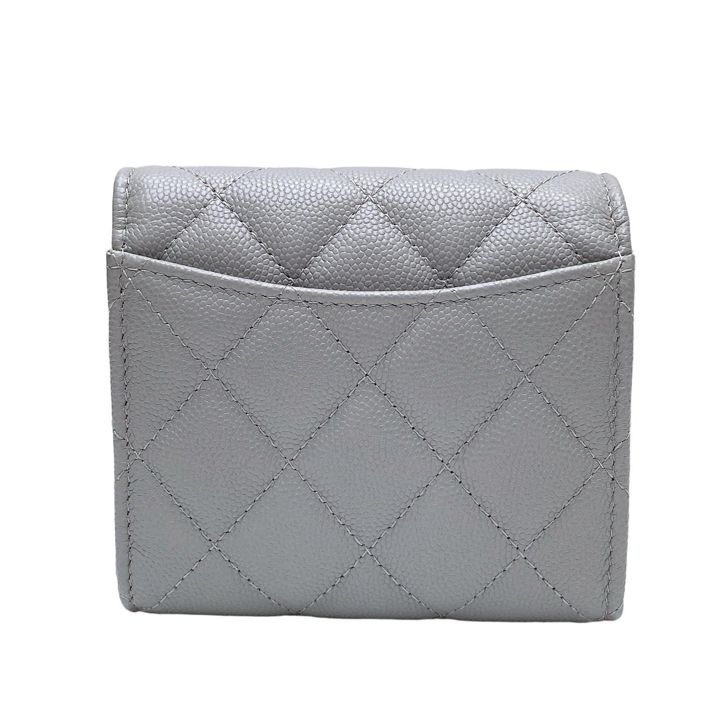 Chanel Short Wallet in Grey Handbag