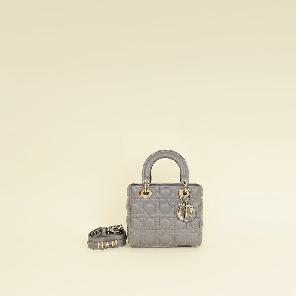 Dior Handbag Christian My ABC Lady Bag 2 Gray Small Shoulder Bag