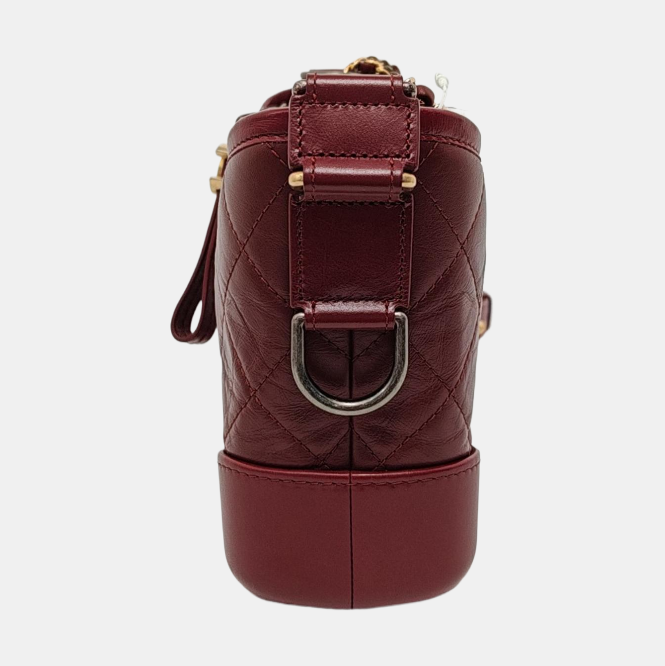 Chanel Gabrielle Hobo Burgundy Small Leather Crossbody Bag Crossbody Bag