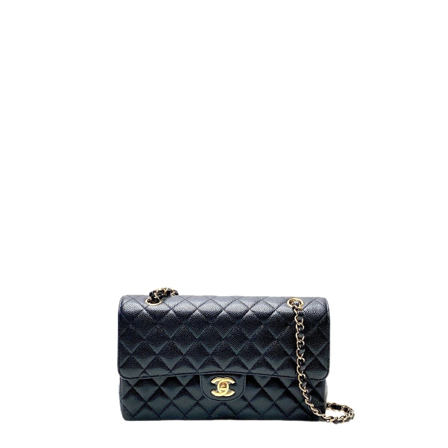 Chanel Cf Medium In Caviar Ghw Bag
