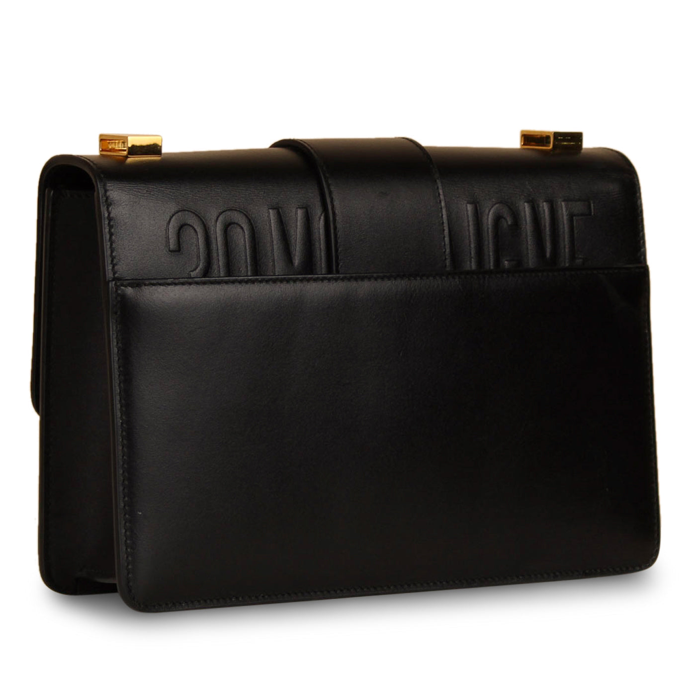 Dior Christian Montaigne Bag Calfskin Crossbody Bag Bag Black Calfskin