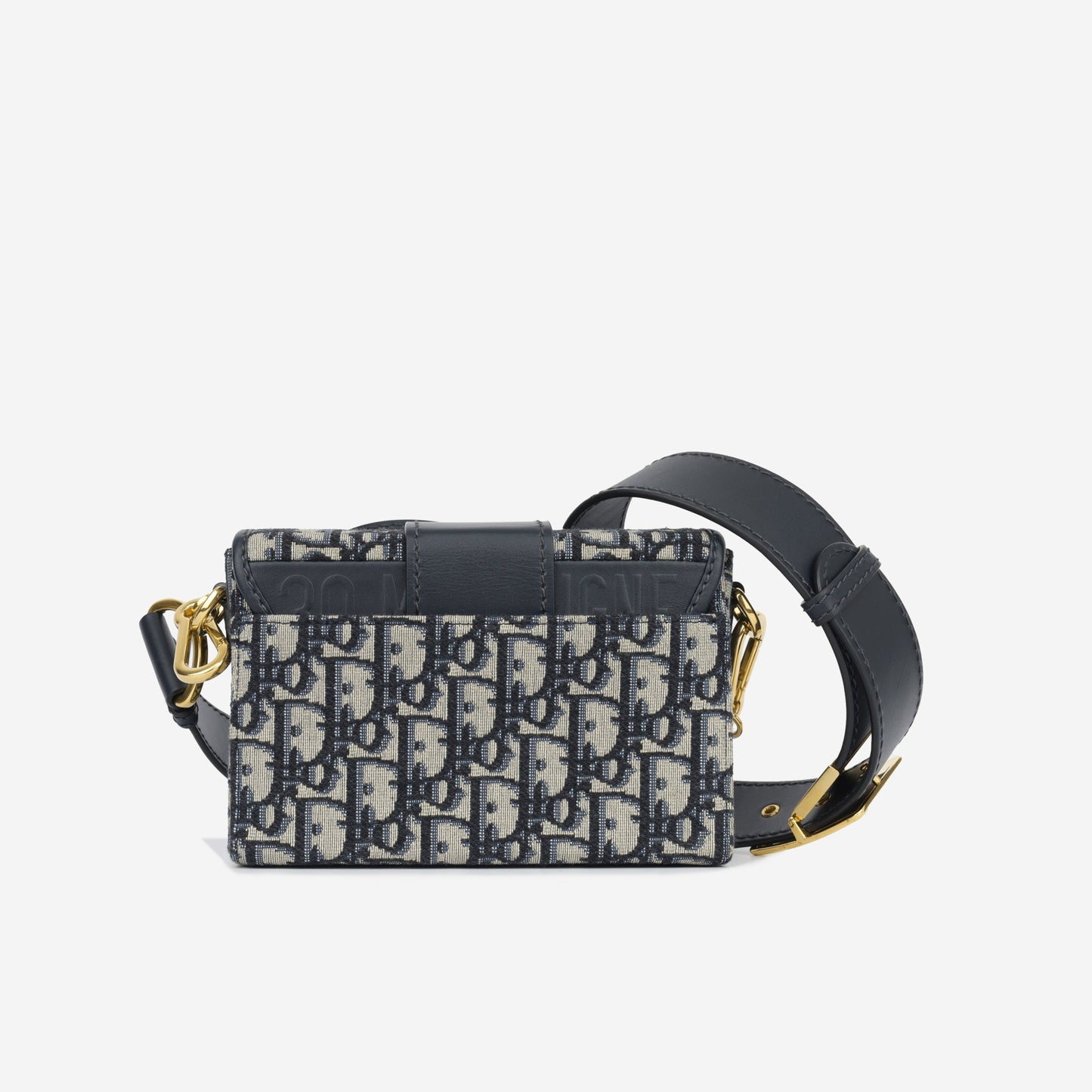 Dior Christian Montaigne Bag Crossbody Bag Navy Oblique Ghw