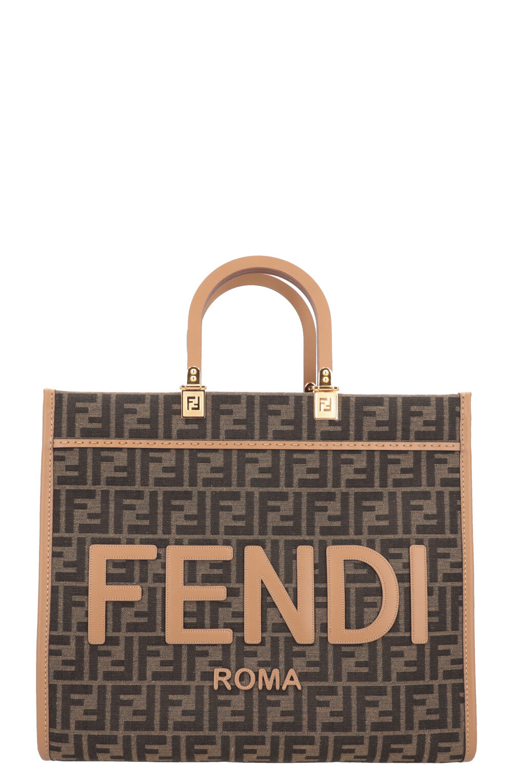 Fendi Tote Bag Zucca Print Sunshine