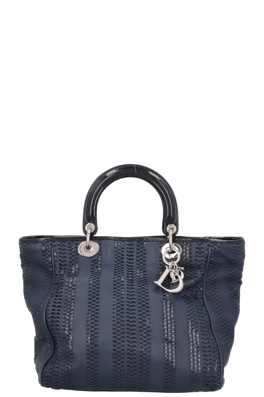 Dior Tote Bag Soft Lady Blue Woven