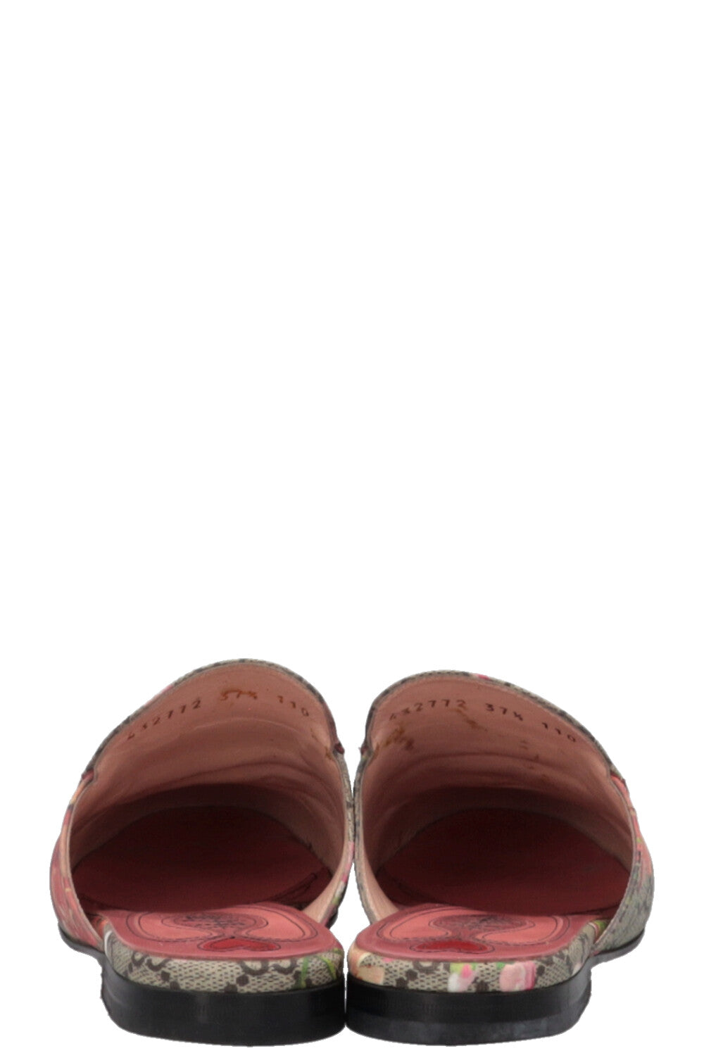 GUCCI Princetown Floral Supreme Canvas Mules