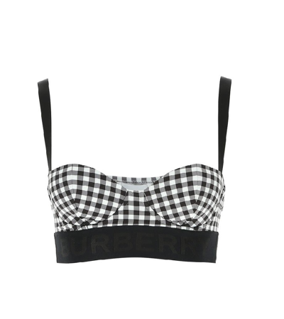 Burberry Bethany Tape Gingham Bikini Set Handbag Logo Travel Bag