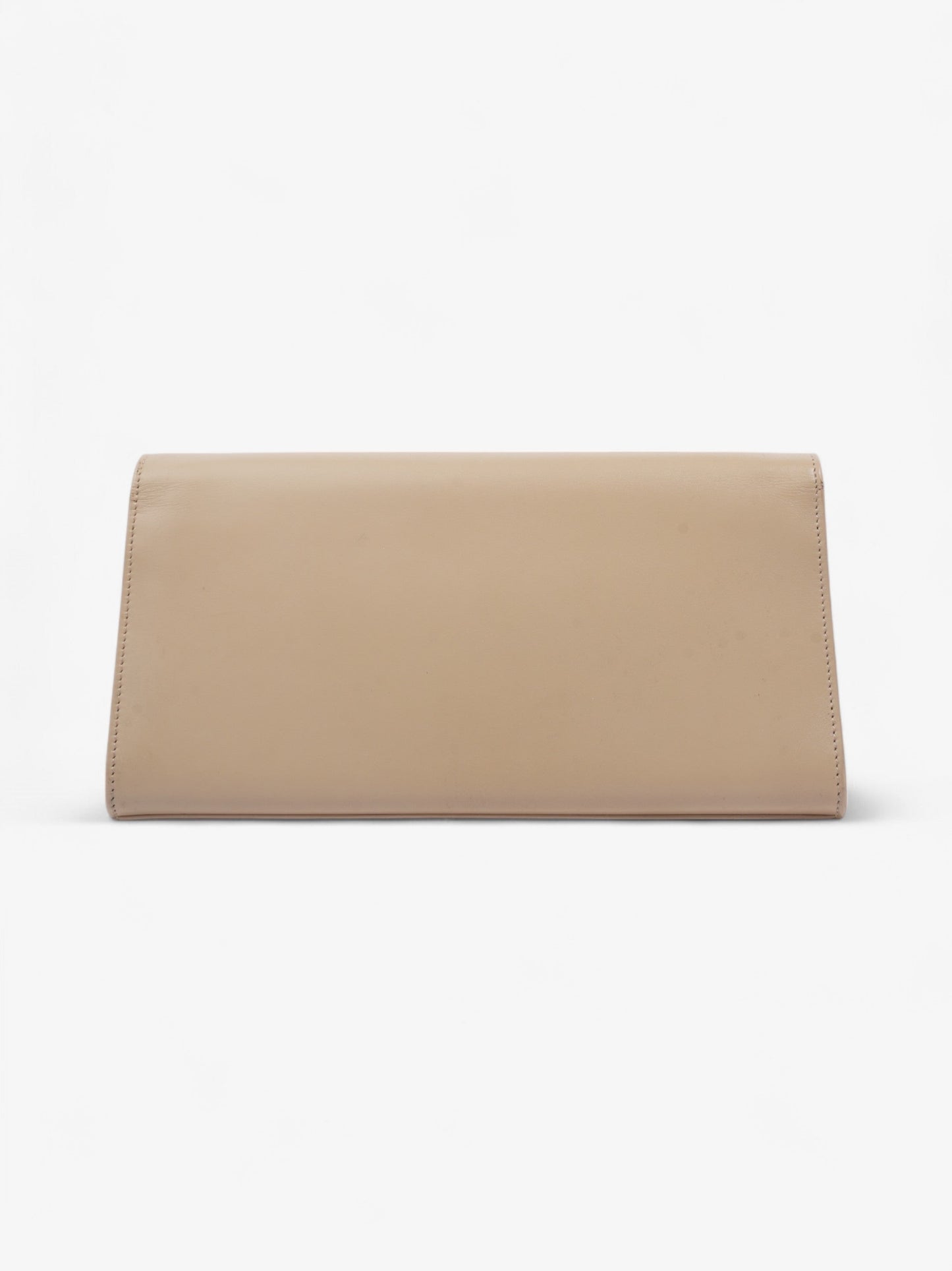 YSL Saint Laurent Kate Clutch Leather Monogram Beige Clutch Bag