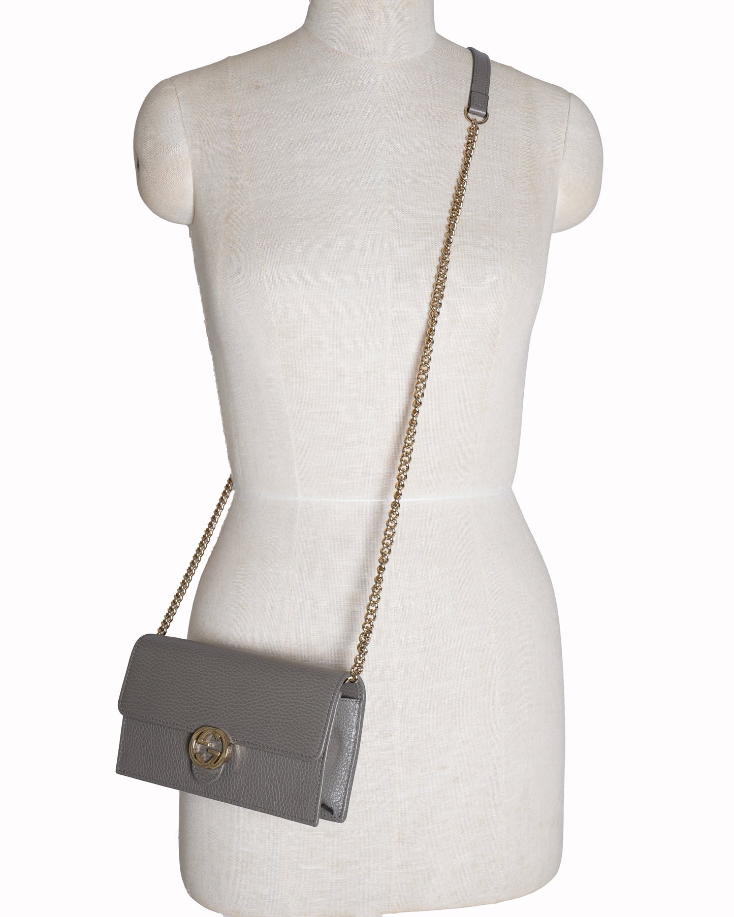 New Gucci interlocking g wallet on chain