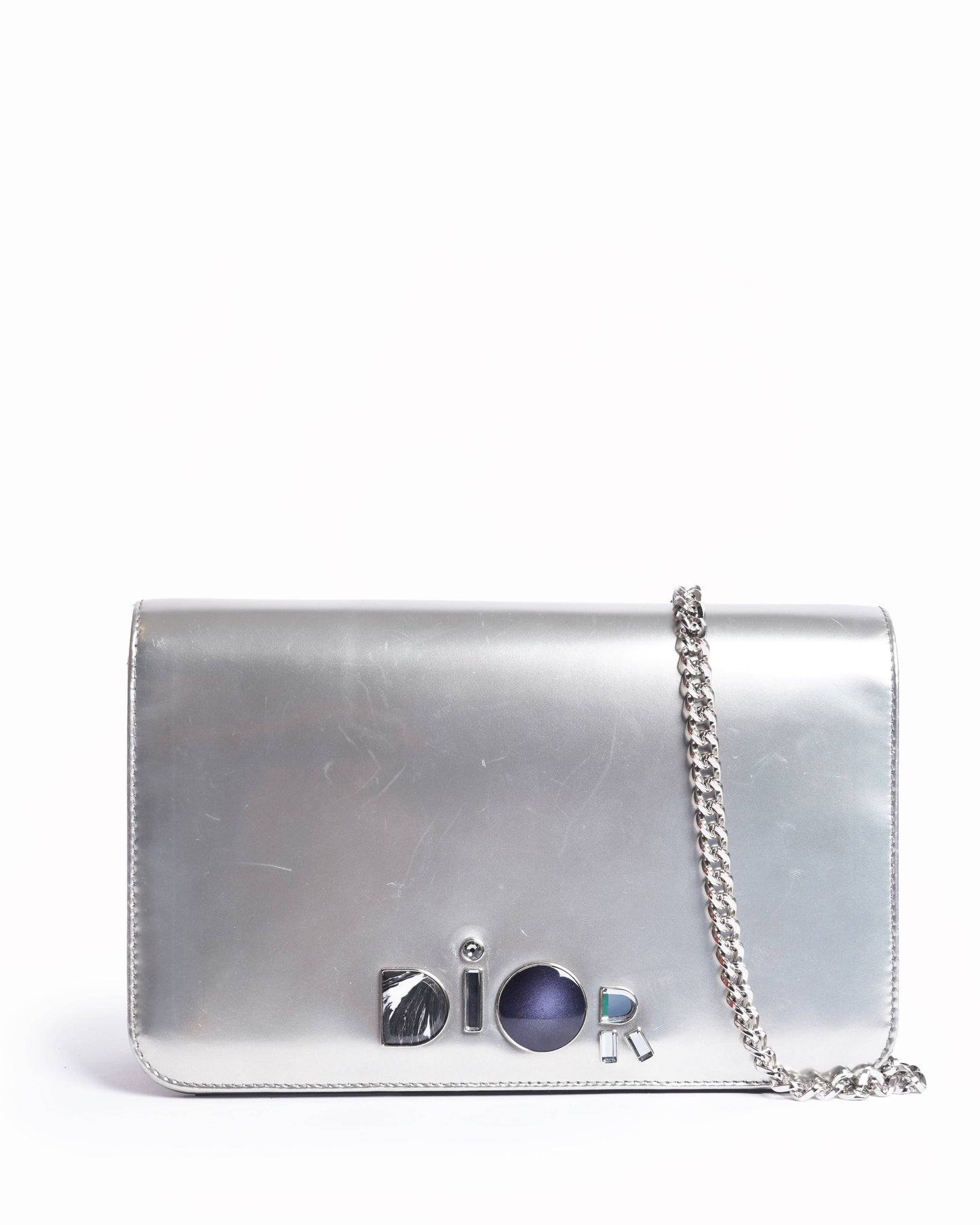 Dior Handbag Christian 3 way wallet on Leather Patent Chain Crossbody Bag