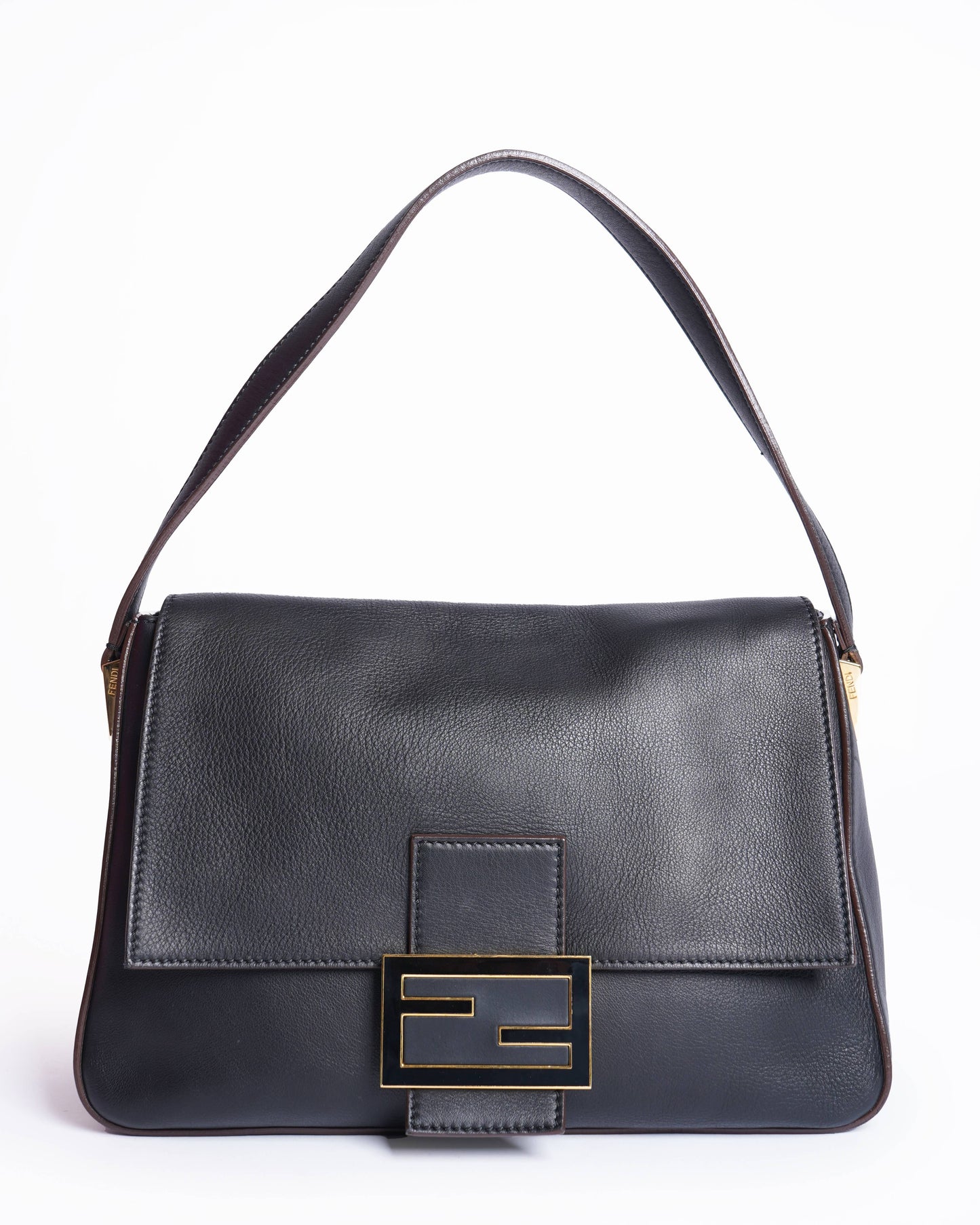 Fendi Handbag Big Mamma shoulder bag Leather Black