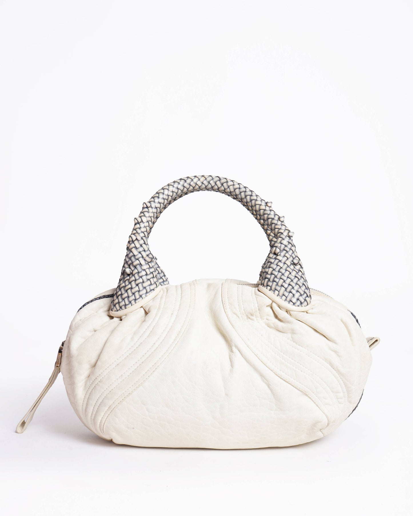 Fendi Handbag Spy In White Top Handle