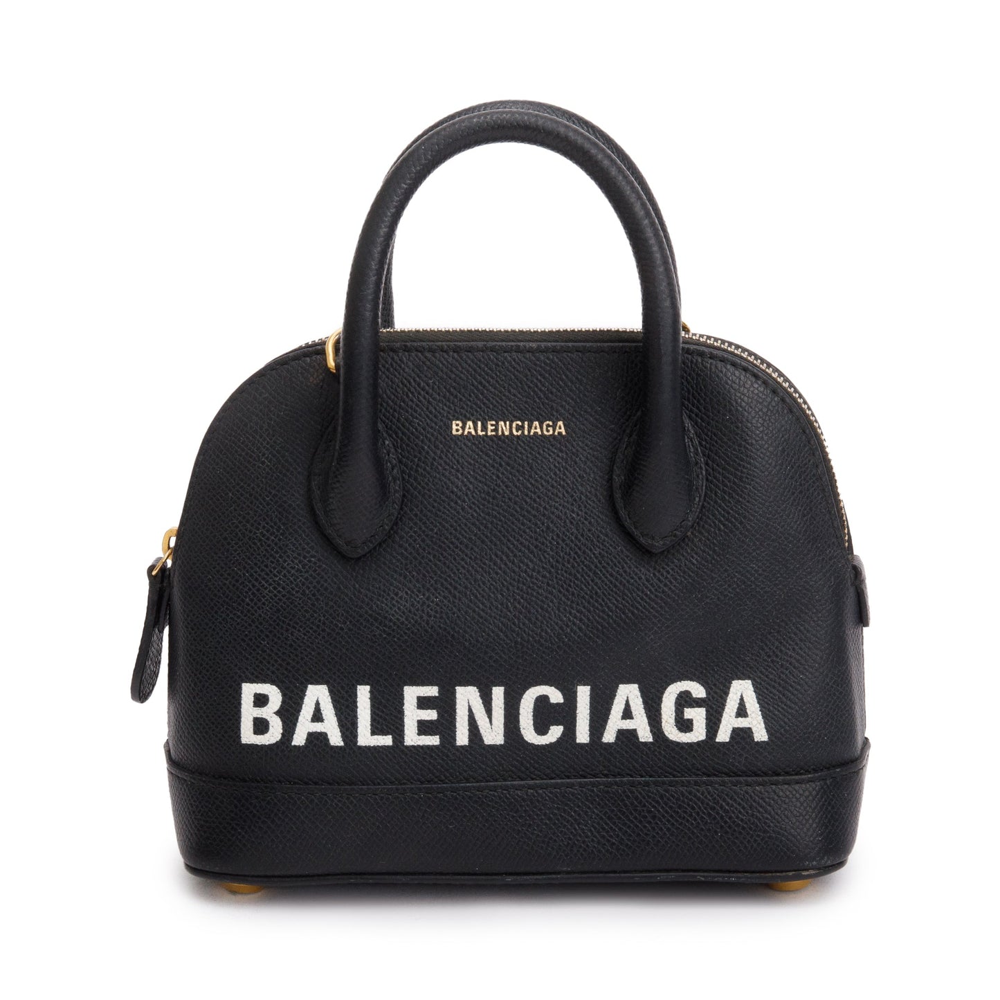 Balenciaga Xxs Ville Top Handle Bag Leather Black Travel Bag