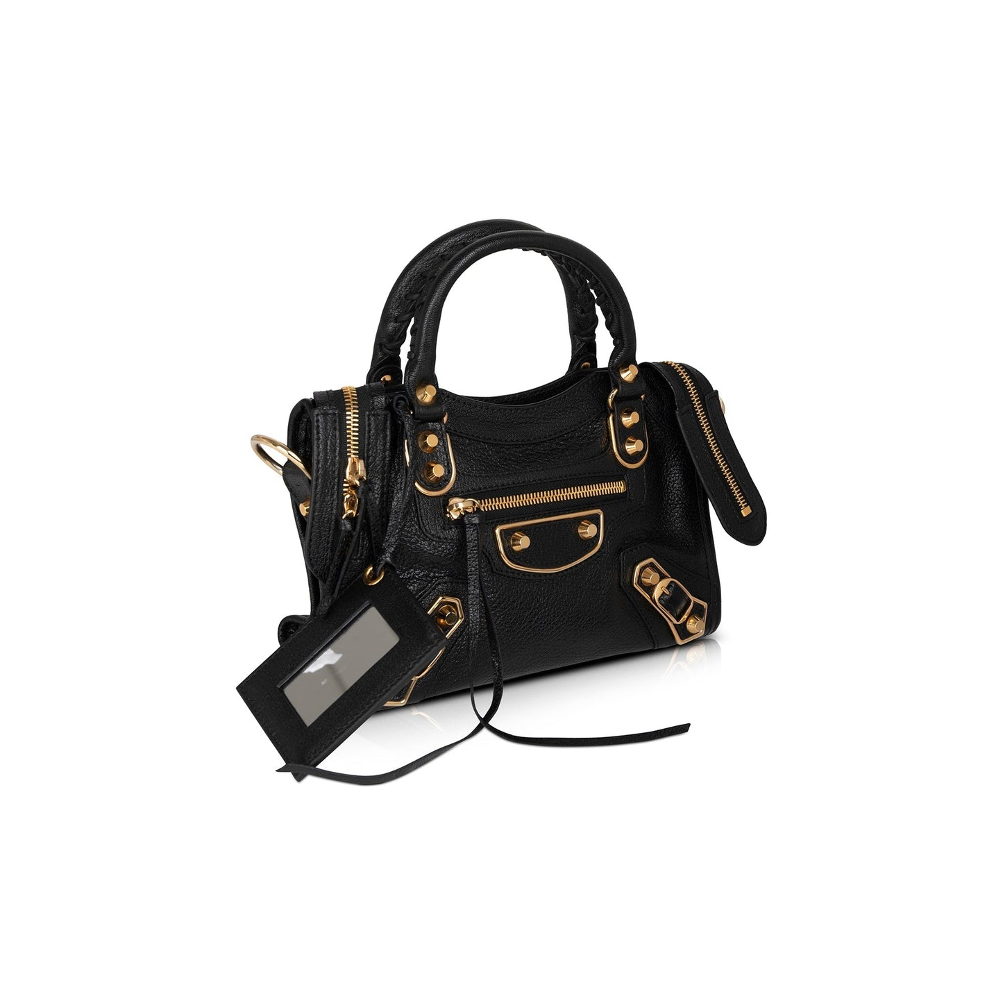 Balenciaga Metallic Edge City Bag Mini Travel Bag