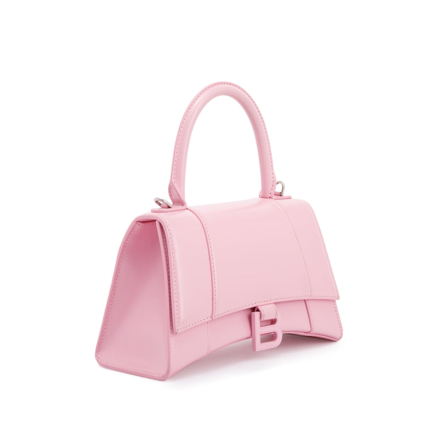 Balenciaga Hourglass Top Handle Bag Pink Small Travel Bag