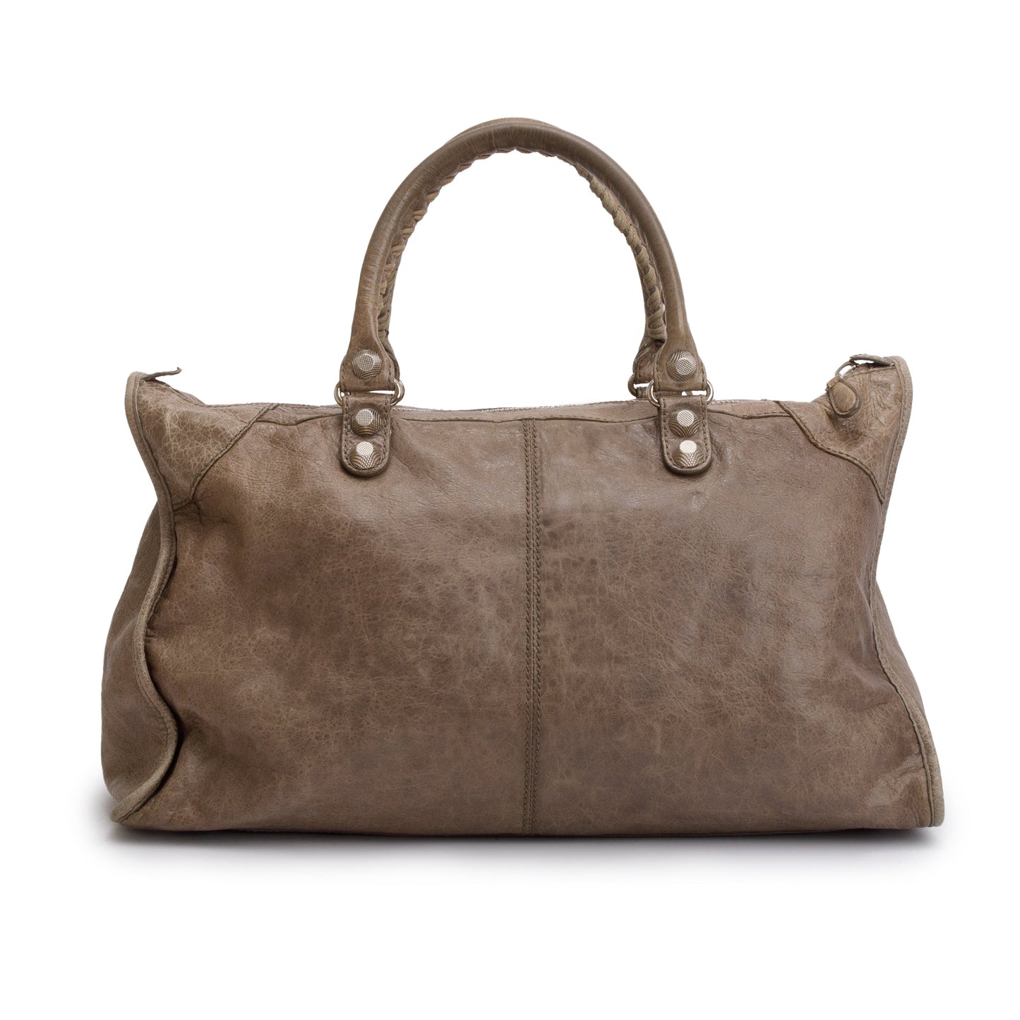 Balenciaga Taupe Agneau Giant City Bag Leather Travel Bag