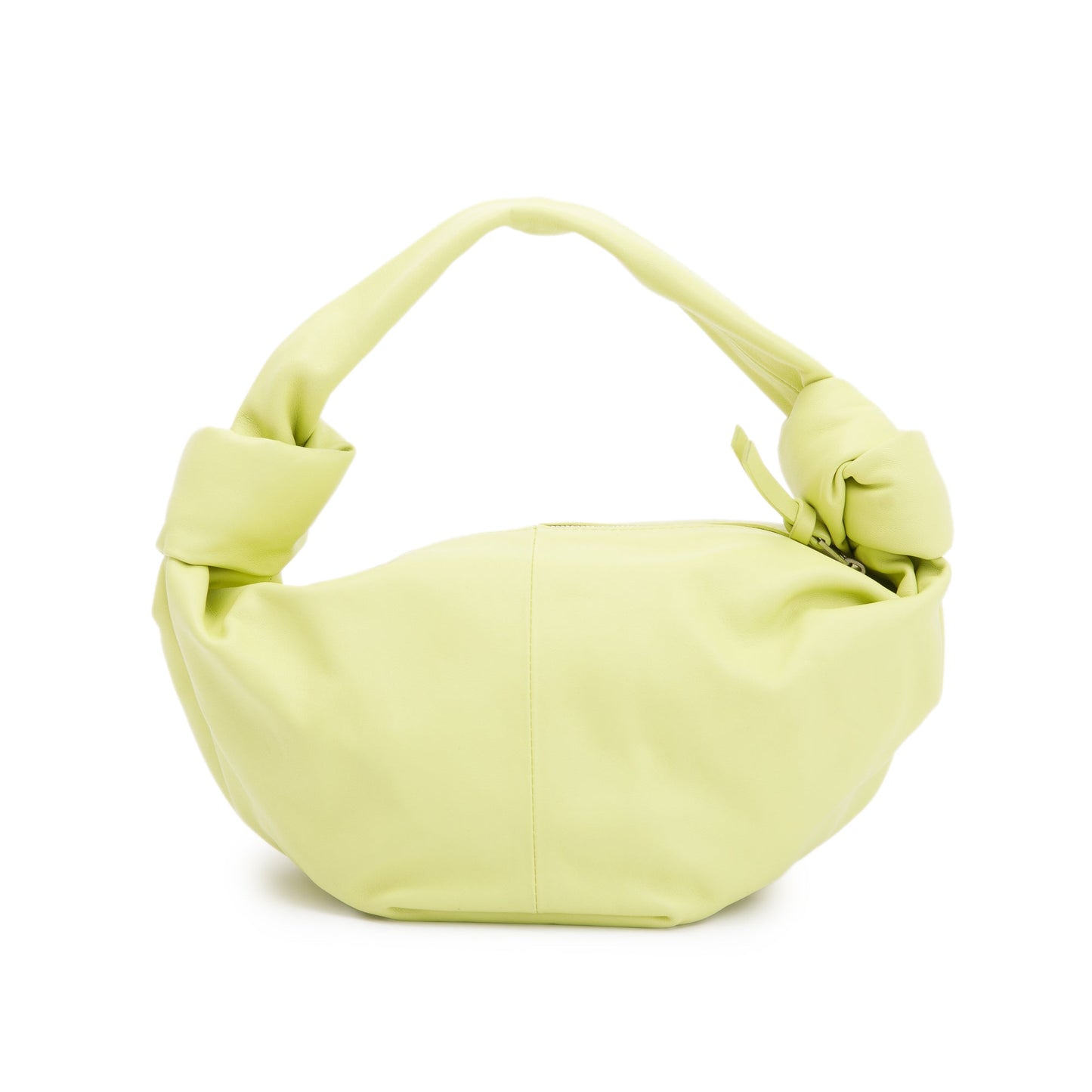 Bottega Veneta Kiwi Calfskin Double Knot Handle Bag Leather Mini Travel Bag