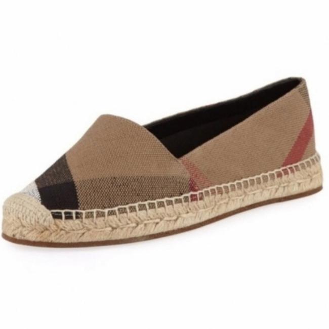 Burberry Hodgeson Ho Check Espadrilles Flats Handbag Canvas Shoes