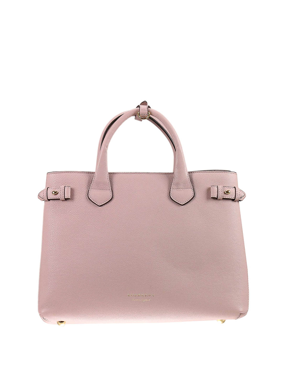 Burberry The Banner Tote Bag Leather Medium