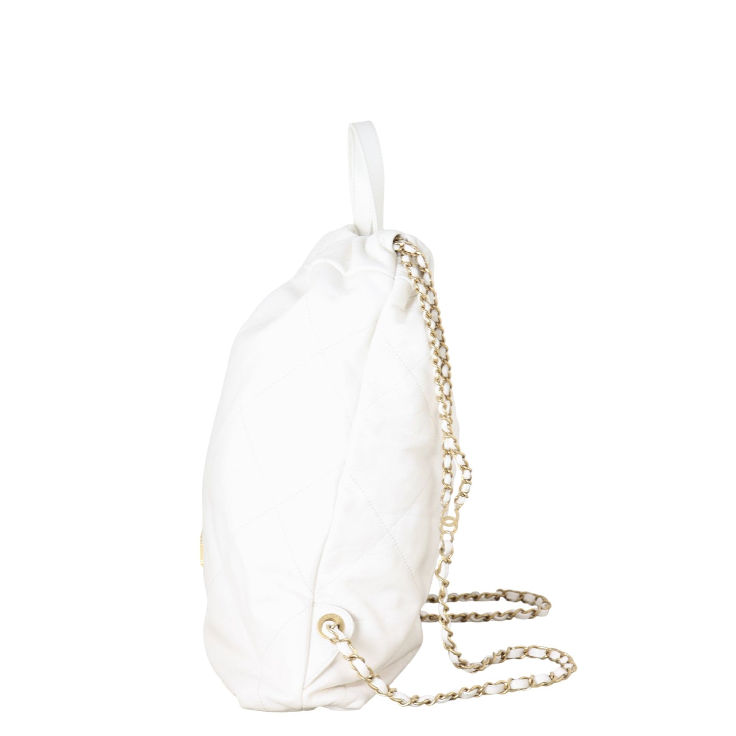 Chanel 22 Backpack Quilted White