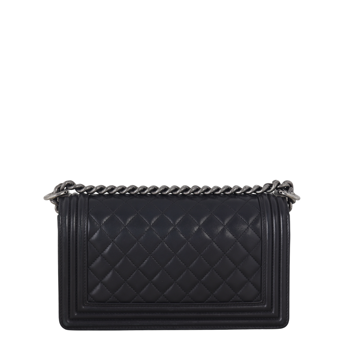 Chanel Boy Old Handbag Quilted Black Crossbody Bag Medium 04122025