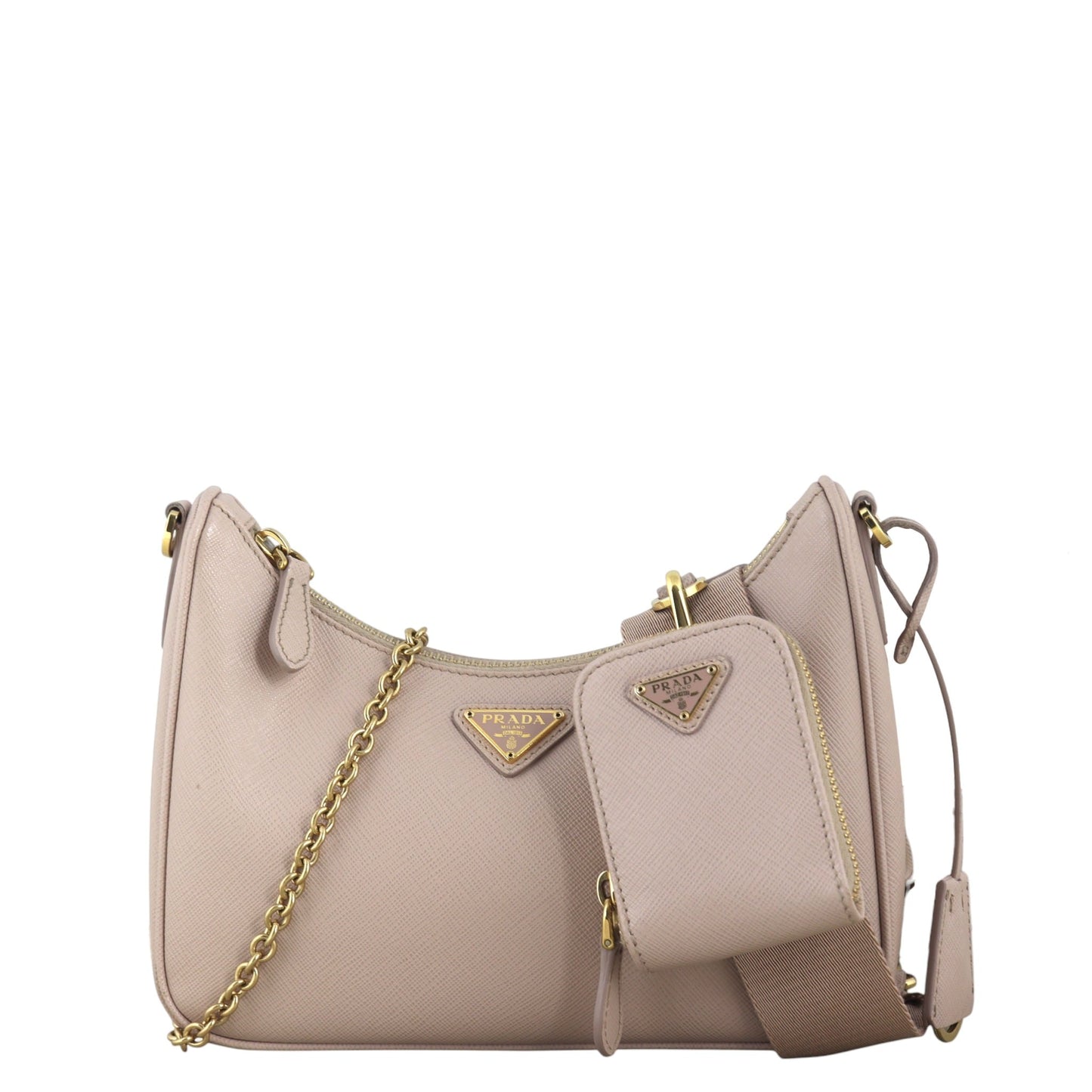 Prada Crossbody Bag Re-edition Shoulder Bag 8 Saffiano Pink