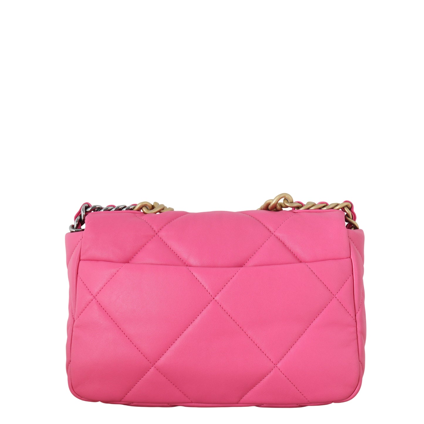 Chanel 19 Flap Bag Quilted Pink Crossbody Bag
