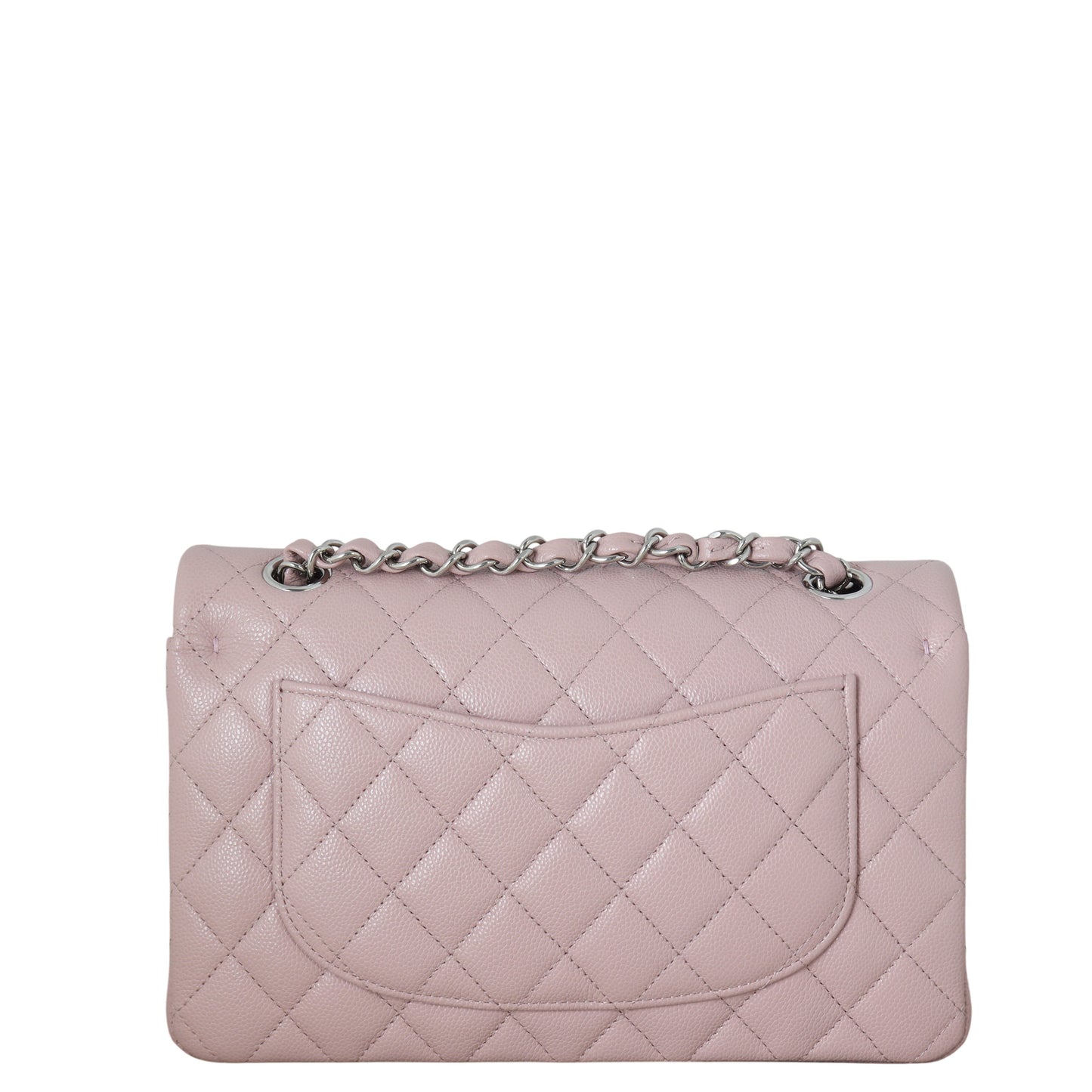 Chanel Classic Double Flap Caviar Handbag Quilted Pink Crossbody Bag Caviar 31122025