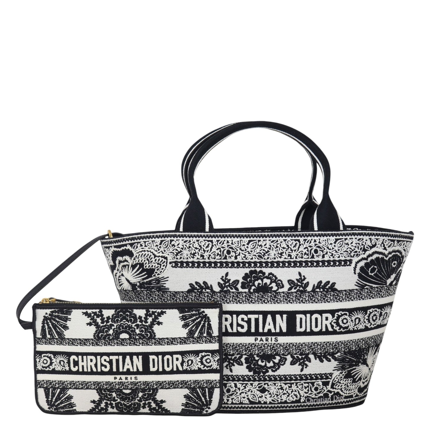 Dior Tote Bag Hat Tote Canvas Basket Shoulder Bag