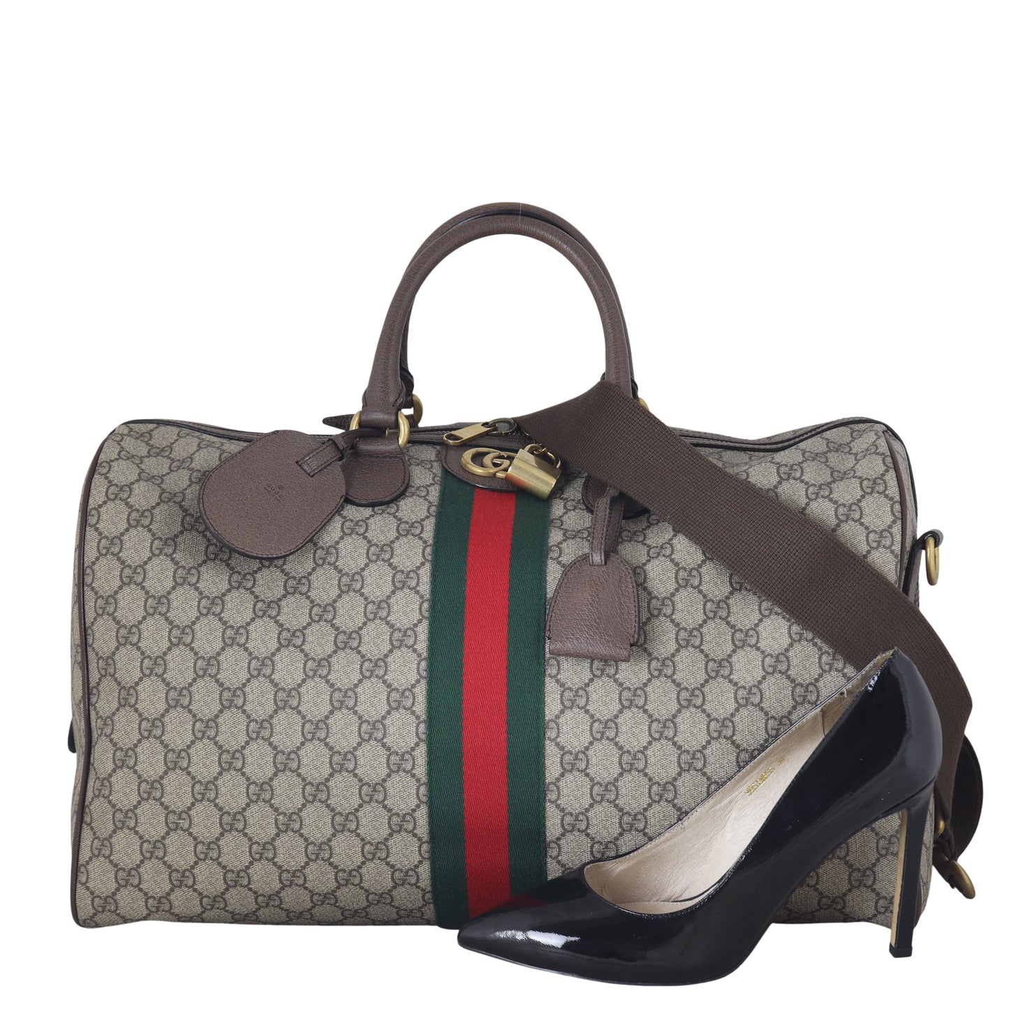 Gucci GG Supreme Ophidia Carry-On Duffle Medium