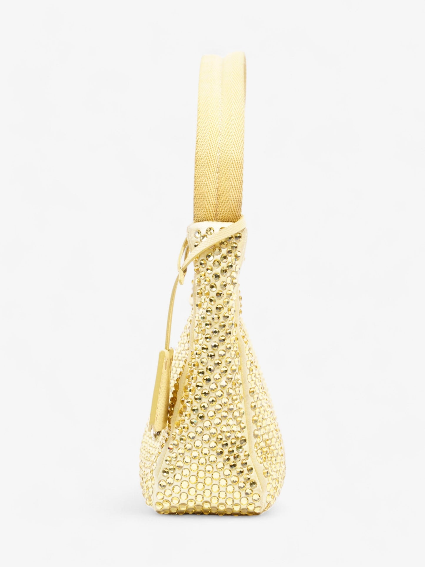 Prada Hobo Re Edition Silk Yellow Hobo Bag