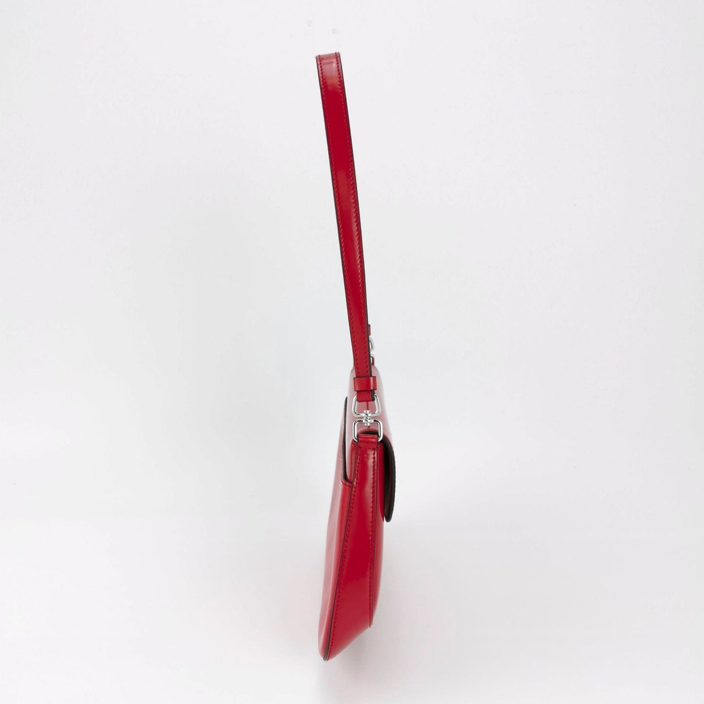 Prada Cleo Flap Shoulder Bag Leather Red