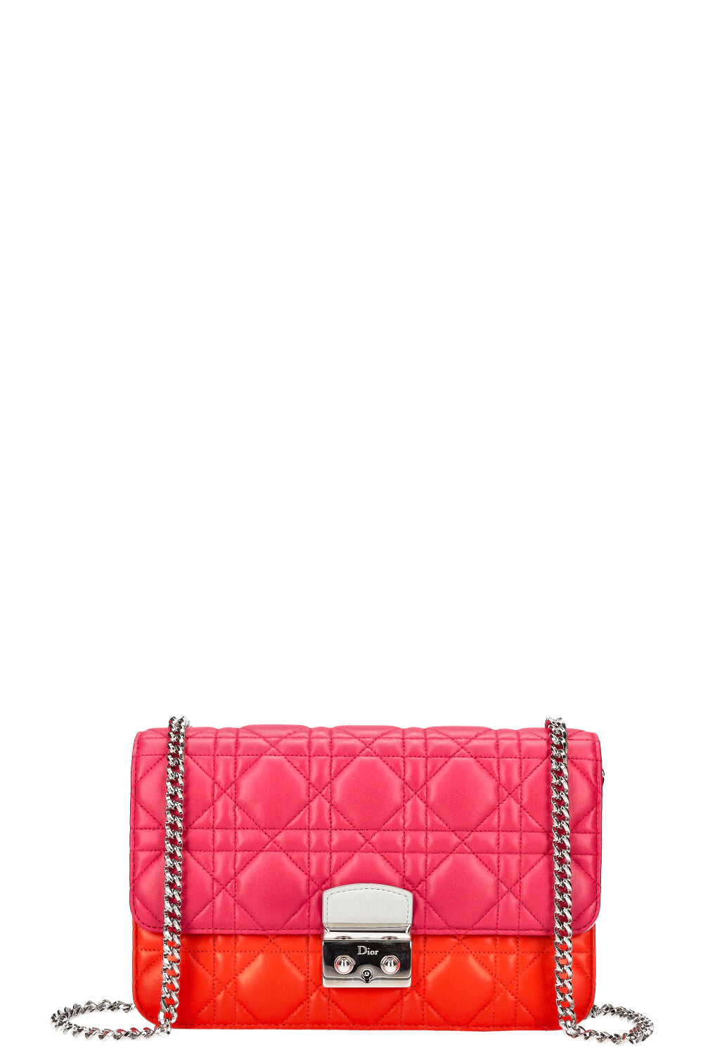 Dior Crossbody Bag Miss Promenade Bag Cannage Blue Pink Orange