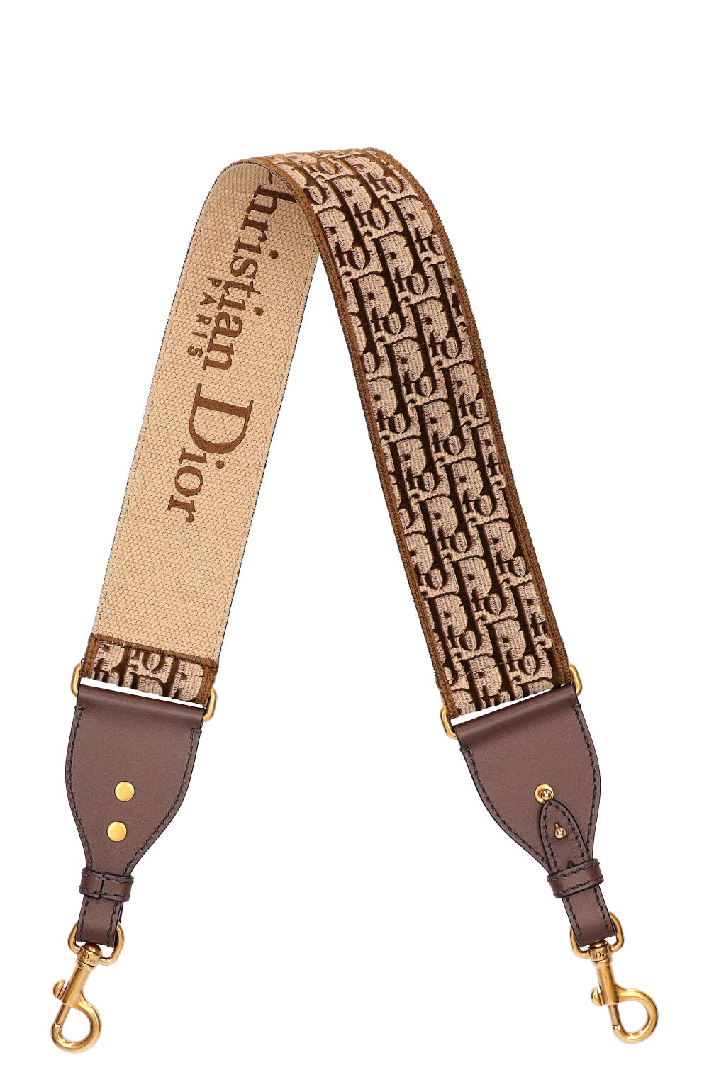 Dior Strap Oblique Brown Handbag